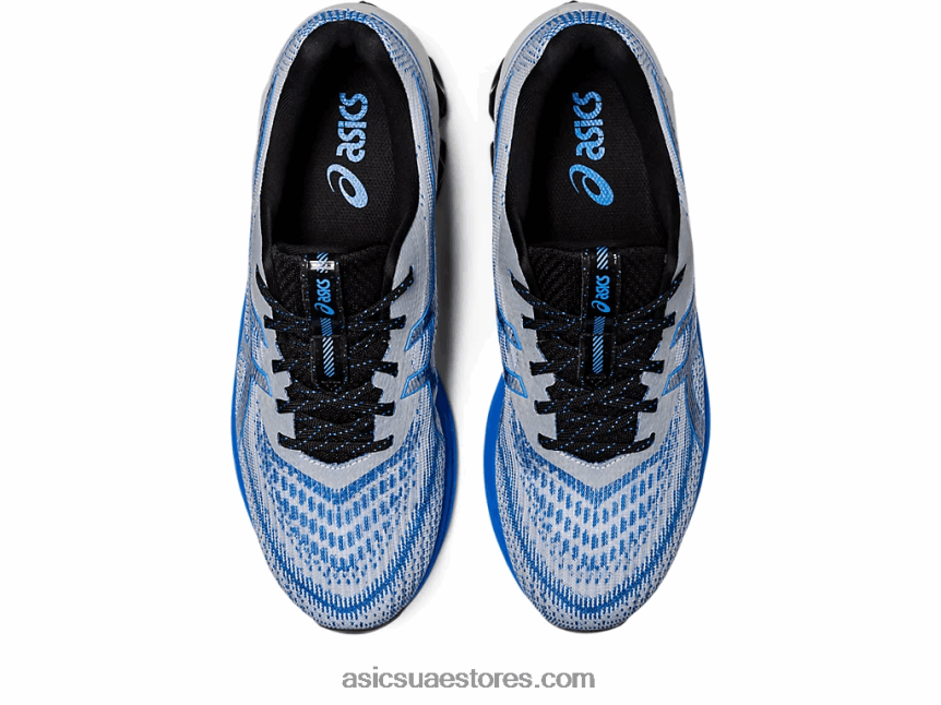 Asics الساحل الأزرق / الرمادي الجليدي هلام الكم 180 السابع 2N24DJ951
