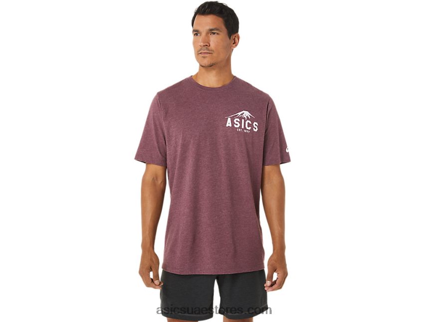 Asics هيذر المريخ العميق فوجي 1977 تي شيرت 2N24DJ1265