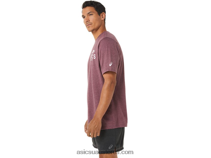 Asics هيذر المريخ العميق فوجي 1977 تي شيرت 2N24DJ1265