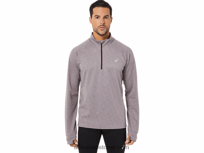 Asics هيذر المريخ العميق الرجال الشتاء ثيرموبوليس 1/2 الرمز البريدي 2N24DJ1711