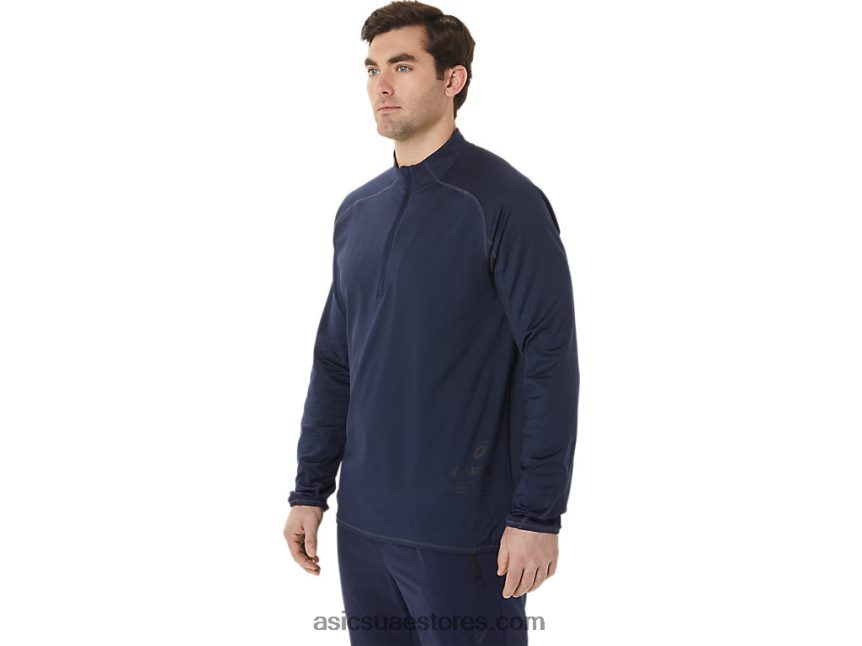 Asics منتصف الليل جاكار أكتيبريز للرجال 1/2 بسحاب علوي 2N24DJ761