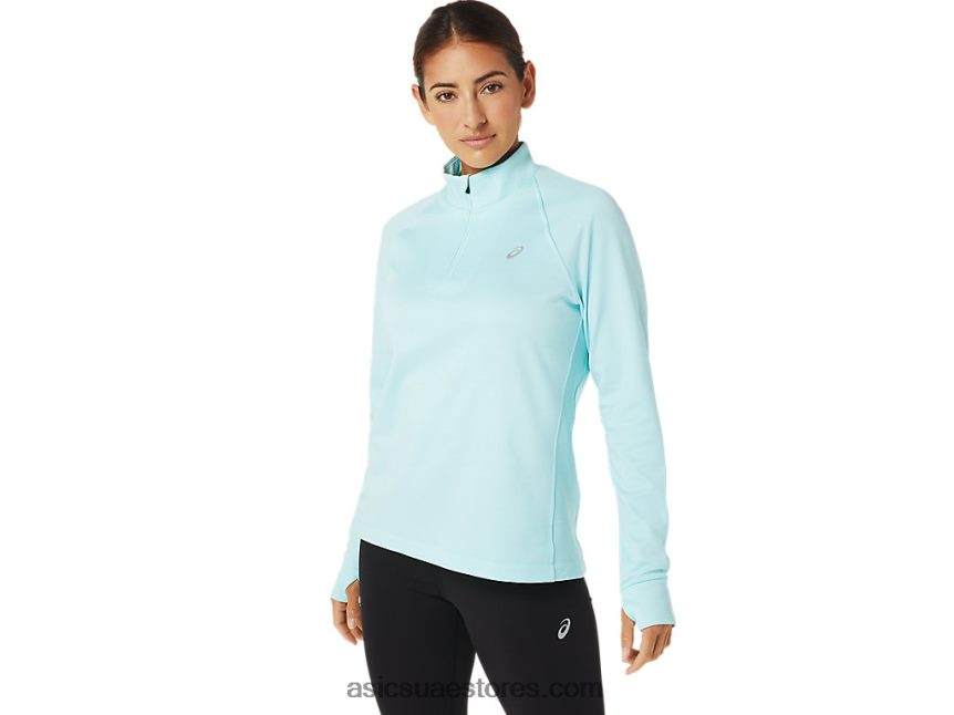 Asics هيذر زرقاء واضحة ثيرموبوليس للسيدات 1/4 الرمز البريدي 2N24DJ3039
