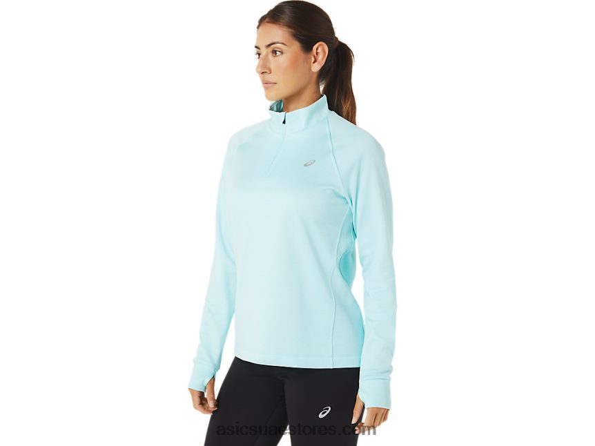 Asics هيذر زرقاء واضحة ثيرموبوليس للسيدات 1/4 الرمز البريدي 2N24DJ3039