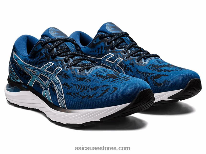 Asics أزرق ماكو / فضي نقي جل الركام 23 2N24DJ1370