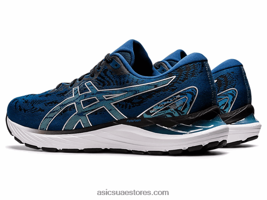 Asics أزرق ماكو / فضي نقي جل الركام 23 2N24DJ1370