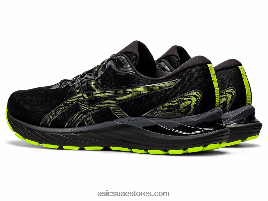 Asics أسود / رمادي الناقل جل الركام 23 2N24DJ1563