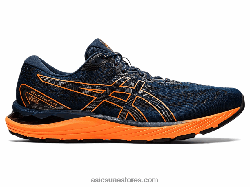 Asics الأزرق الفرنسي / البرتقالي المروّع جل الركام 23 2N24DJ1590