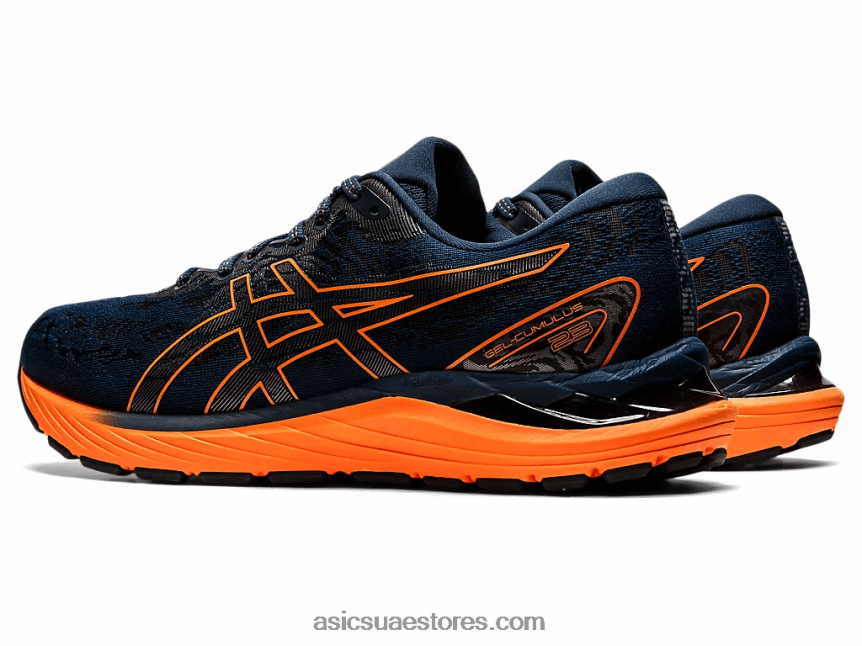 Asics الأزرق الفرنسي / البرتقالي المروّع جل الركام 23 2N24DJ1590