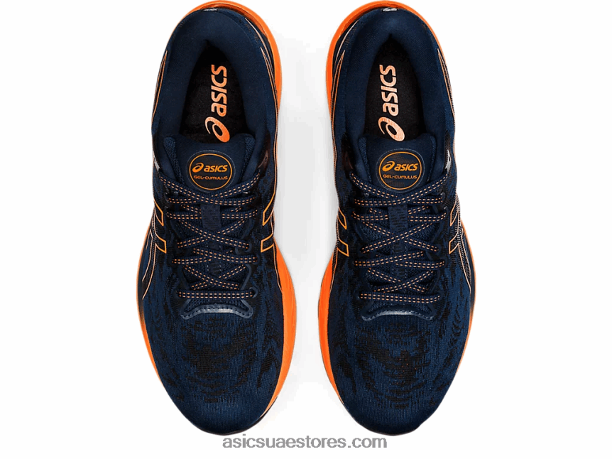 Asics الأزرق الفرنسي / البرتقالي المروّع جل الركام 23 2N24DJ1590