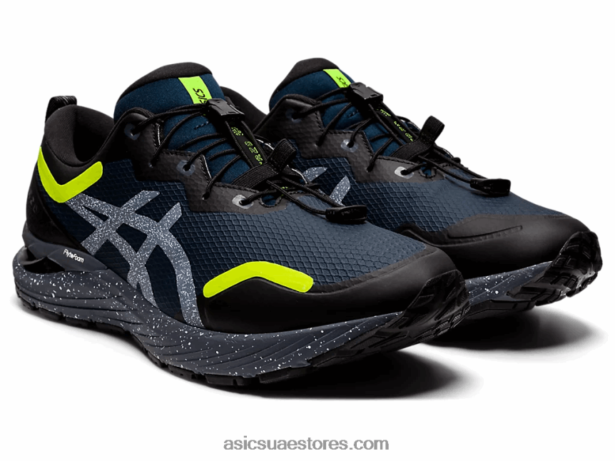 Asics أزرق فرنسي / أصفر أمان جل-ركام 23 مخرز 2N24DJ1631