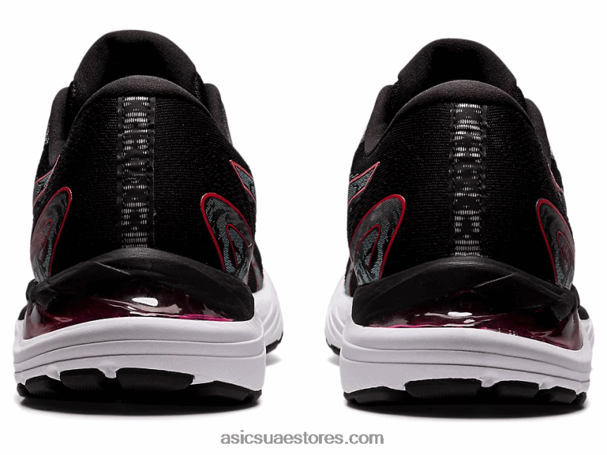 Asics أسود / أحمر كهربائي جل الركام 23 2N24DJ1853