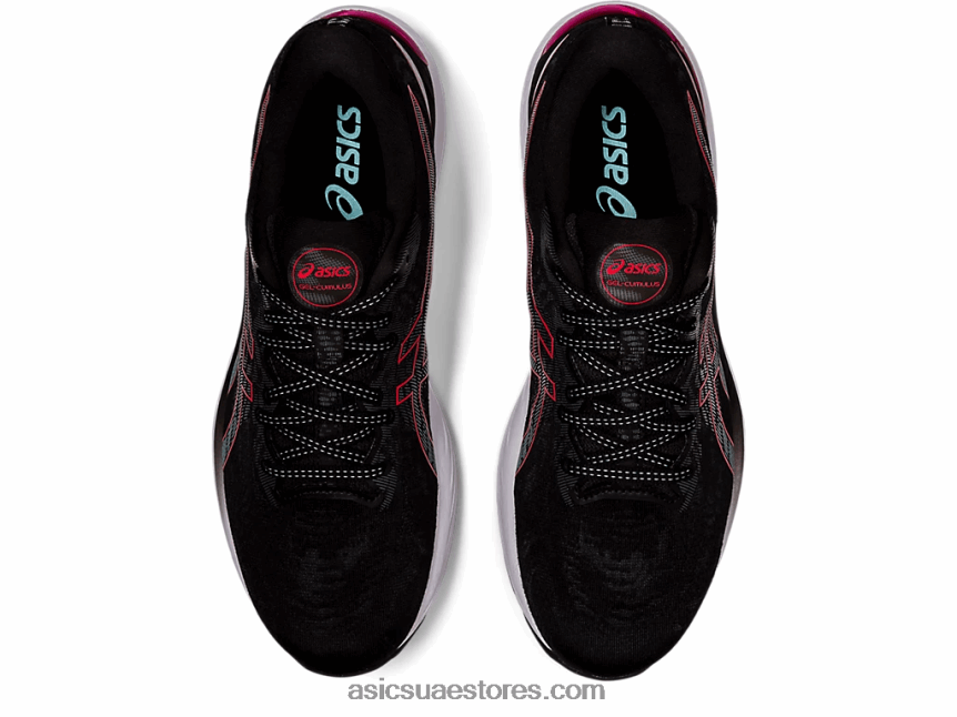 Asics أسود / أحمر كهربائي جل الركام 23 2N24DJ1853