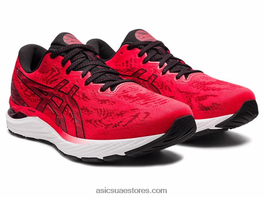 Asics أحمر كهربائي / أسود جل الركام 23 2N24DJ1856