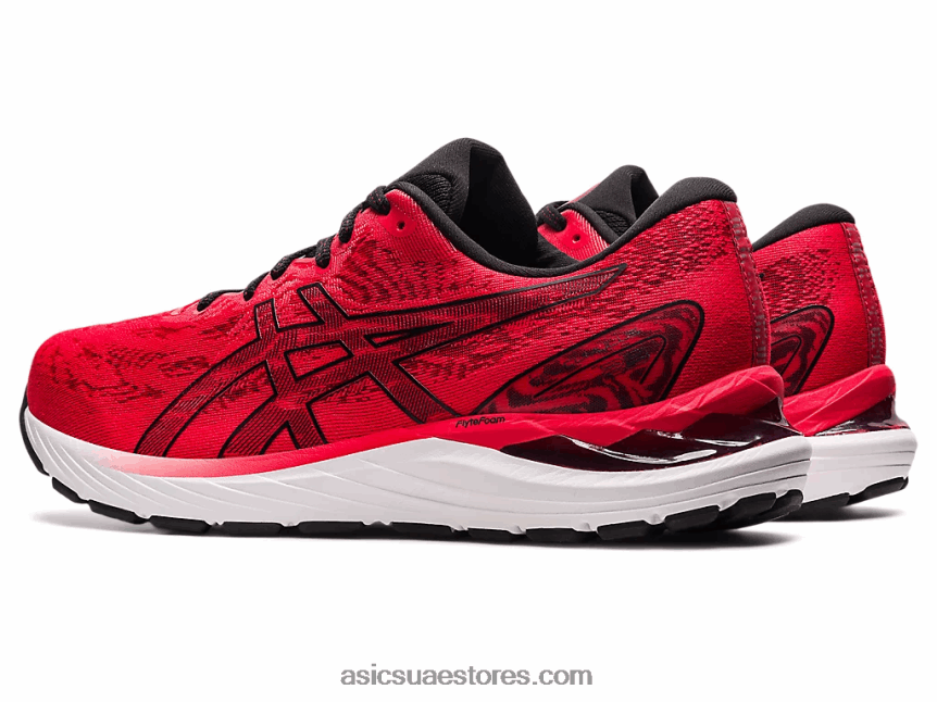Asics أحمر كهربائي / أسود جل الركام 23 2N24DJ1856