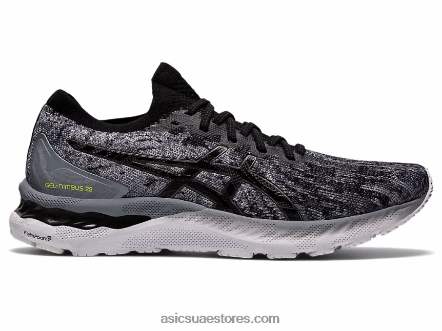 Asics صفيحة صخرية / أسود هلام نيمبوس 23 متماسكة 2N24DJ1884