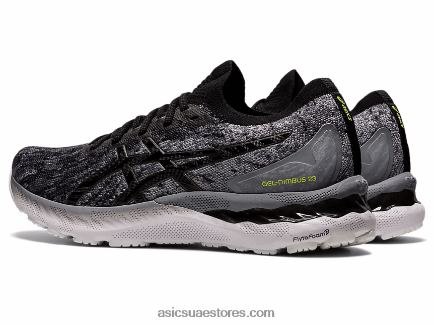 Asics صفيحة صخرية / أسود هلام نيمبوس 23 متماسكة 2N24DJ1884