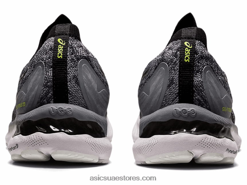 Asics صفيحة صخرية / أسود هلام نيمبوس 23 متماسكة 2N24DJ1884