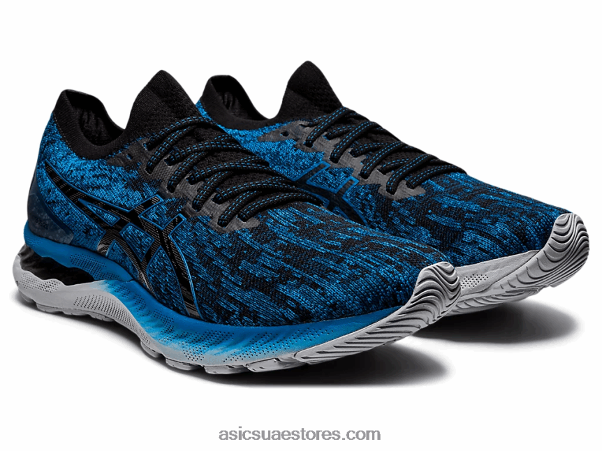 Asics تولد من جديد أزرق / أسود هلام نيمبوس 23 متماسكة 2N24DJ1895