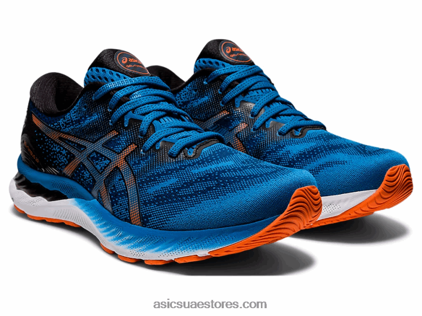 Asics تولد من جديد أزرق / أسود جل نيمبوس 23 2N24DJ1945