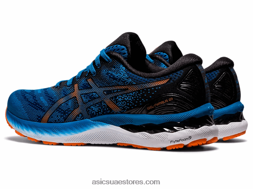 Asics تولد من جديد أزرق / أسود جل نيمبوس 23 2N24DJ1945