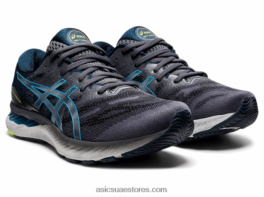 Asics الناقل الرمادي / أكوا الرقمية جل نيمبوس 23 2N24DJ2018