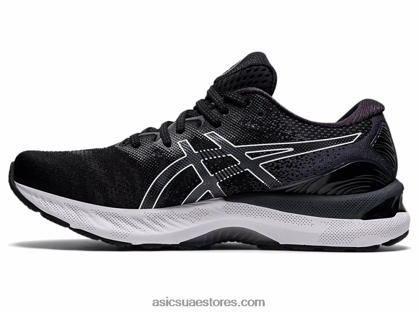 Asics أسود / أبيض جل نيمبوس 23 2N24DJ2019