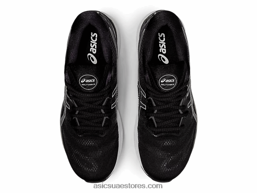 Asics أسود / أبيض جل نيمبوس 23 2N24DJ2019