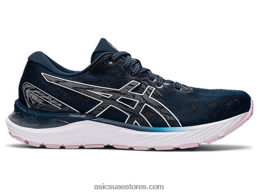 Asics الأزرق الفرنسي / الفضة النقية جل الركام 23 2N24DJ3357
