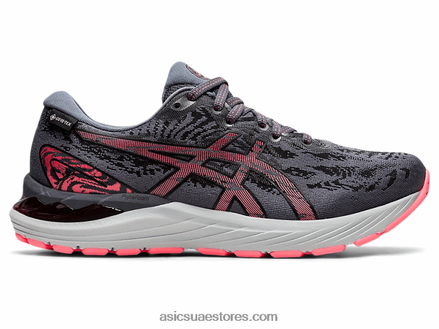 Asics رمادي الناقل / أسود جل-ركام 23 ز-تكس 2N24DJ3648
