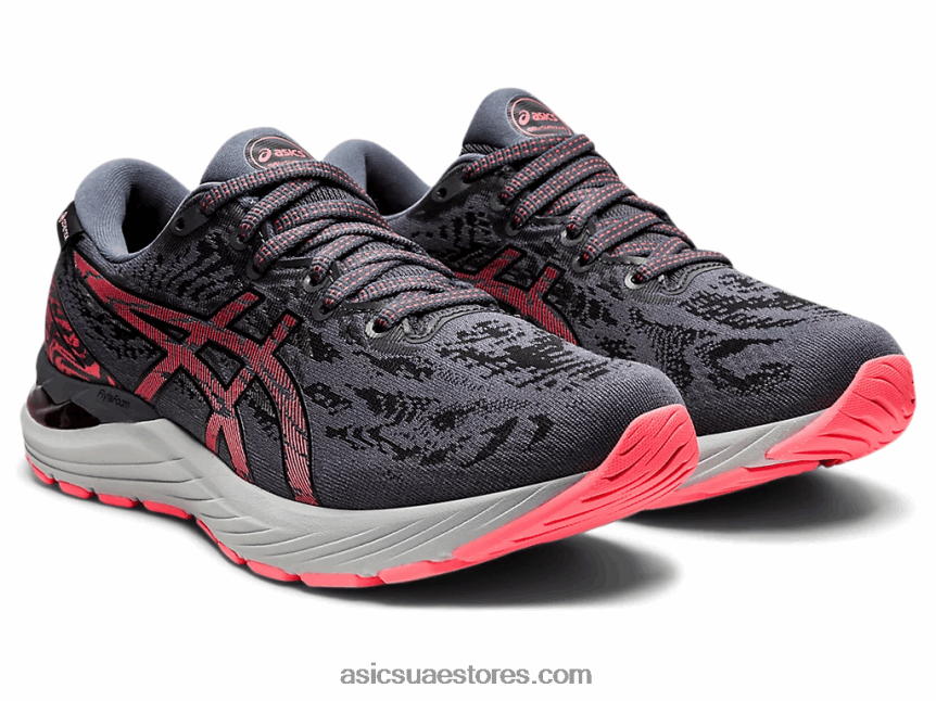 Asics رمادي الناقل / أسود جل-ركام 23 ز-تكس 2N24DJ3648