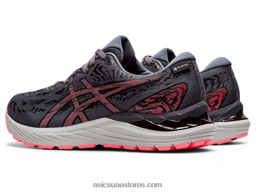 Asics رمادي الناقل / أسود جل-ركام 23 ز-تكس 2N24DJ3648
