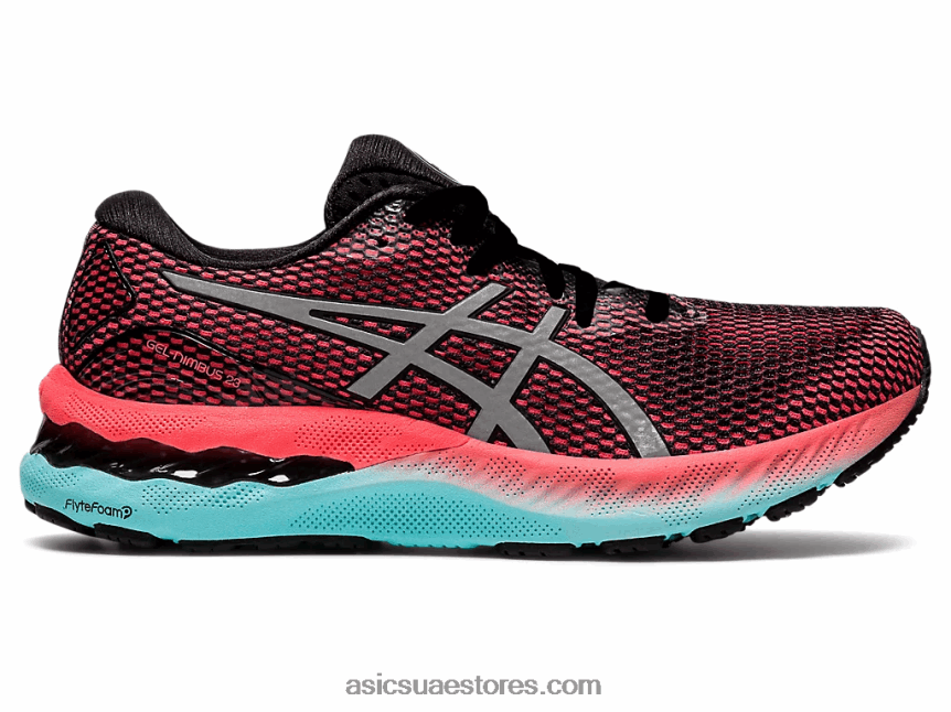 Asics أسود / فضي نقي جل نيمبوس 23 لايت شو 2N24DJ3743