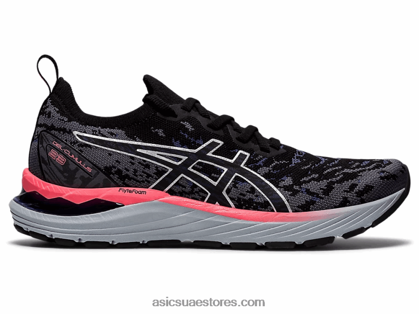 Asics رمادي الناقل / أسود جل الركام 23 مك 2N24DJ3774