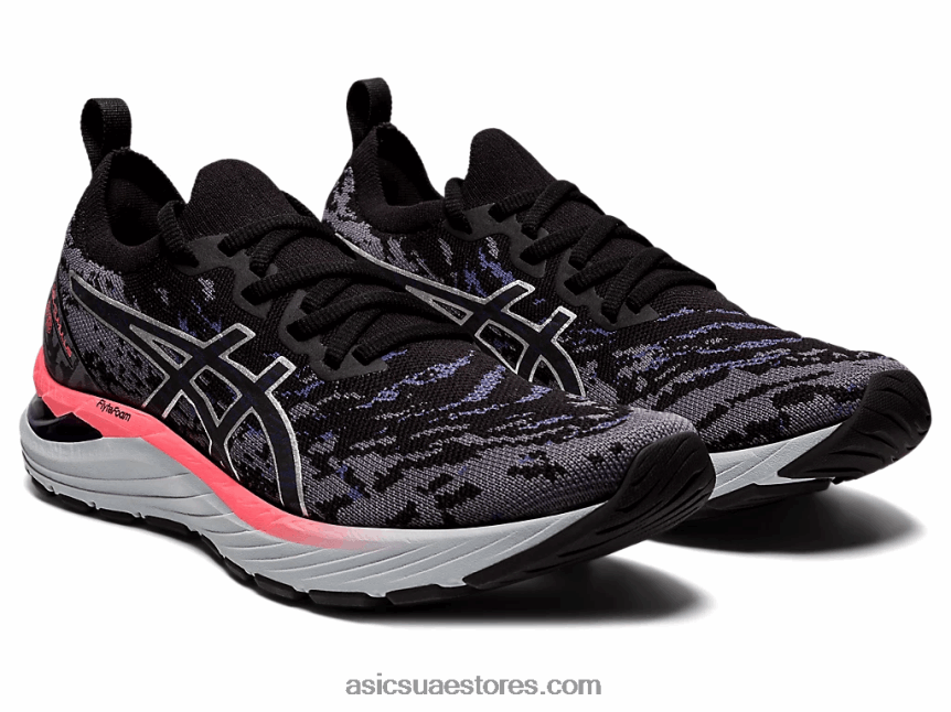 Asics رمادي الناقل / أسود جل الركام 23 مك 2N24DJ3774