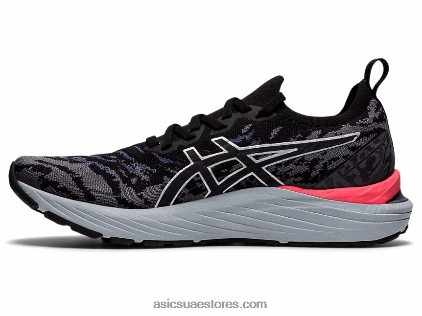 Asics رمادي الناقل / أسود جل الركام 23 مك 2N24DJ3774