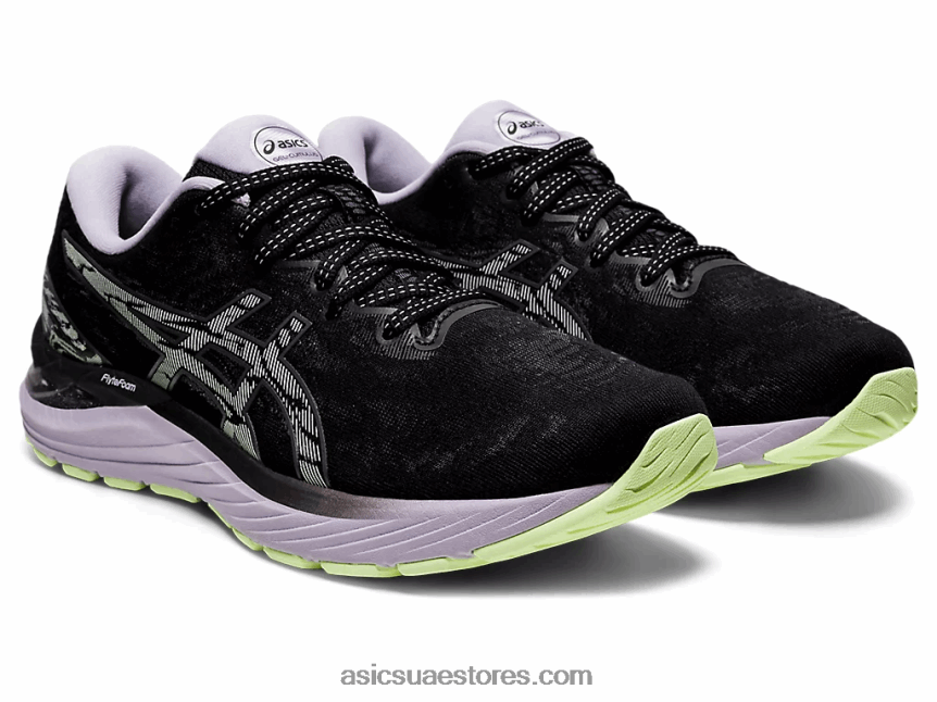 Asics أسود / رمادي الناقل جل الركام 23 2N24DJ3869