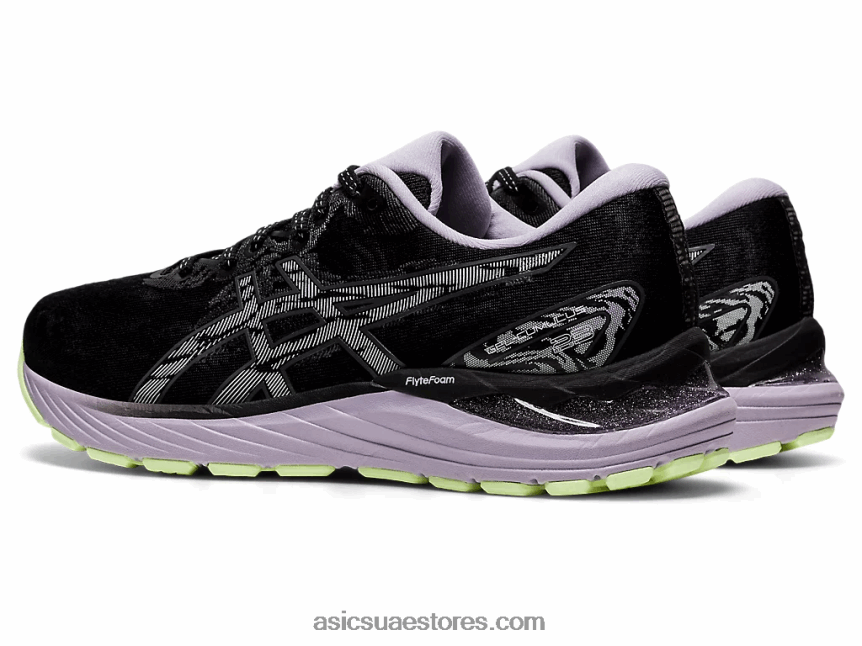 Asics أسود / رمادي الناقل جل الركام 23 2N24DJ3869