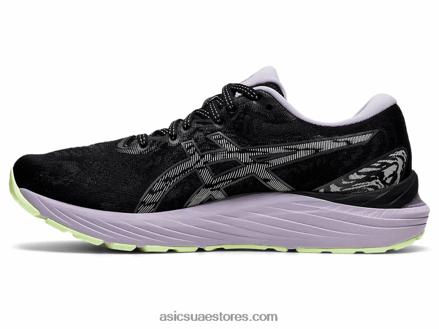 Asics أسود / رمادي الناقل جل الركام 23 2N24DJ3869