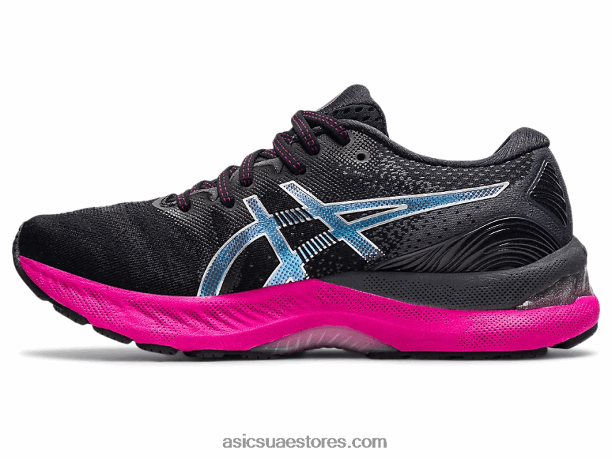 Asics أسود / فضي نقي جل نيمبوس 23 2N24DJ3874