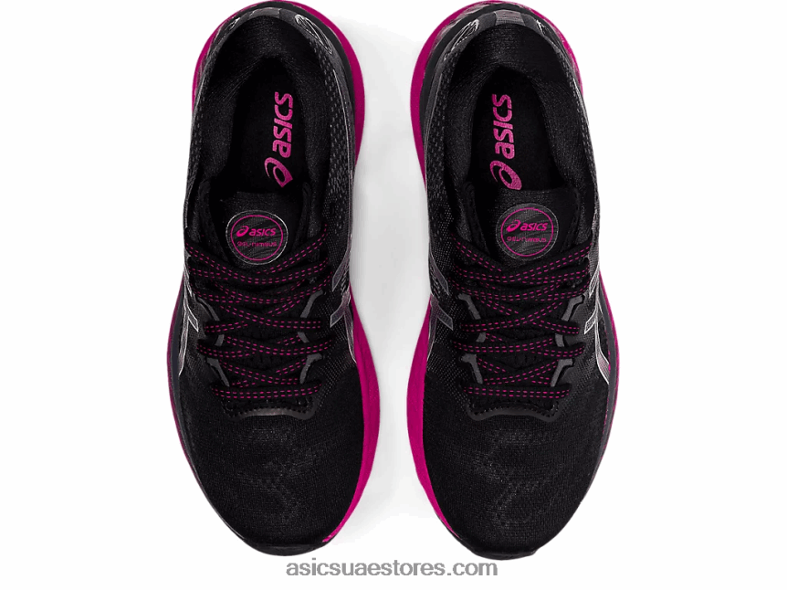 Asics أسود / فضي نقي جل نيمبوس 23 2N24DJ3874