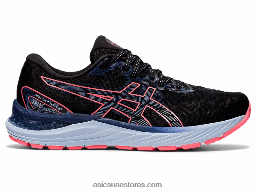 Asics أسود / مرجان مشتعل جل الركام 23 2N24DJ3886