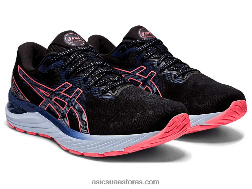 Asics أسود / مرجان مشتعل جل الركام 23 2N24DJ3886