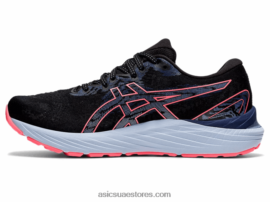 Asics أسود / مرجان مشتعل جل الركام 23 2N24DJ3886