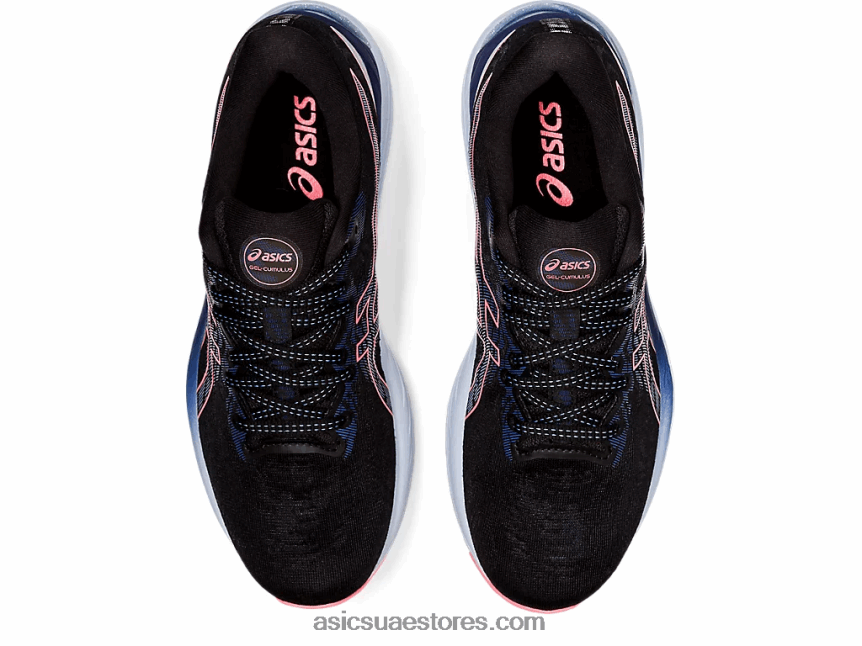 Asics أسود / مرجان مشتعل جل الركام 23 2N24DJ3886