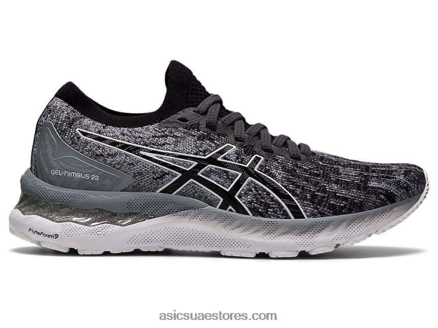 Asics صفيحة صخرية / أسود هلام نيمبوس 23 متماسكة 2N24DJ3920