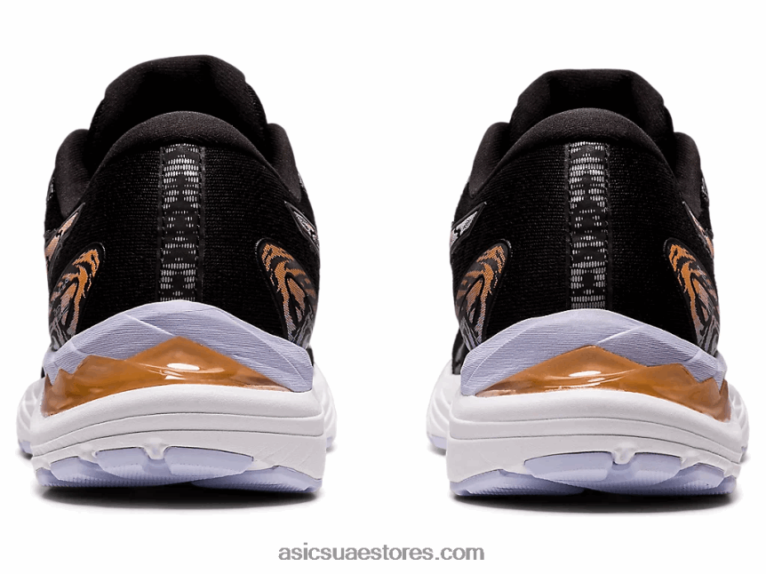 Asics أسود / شمس خوخ جل الركام 23 عريض 2N24DJ3929