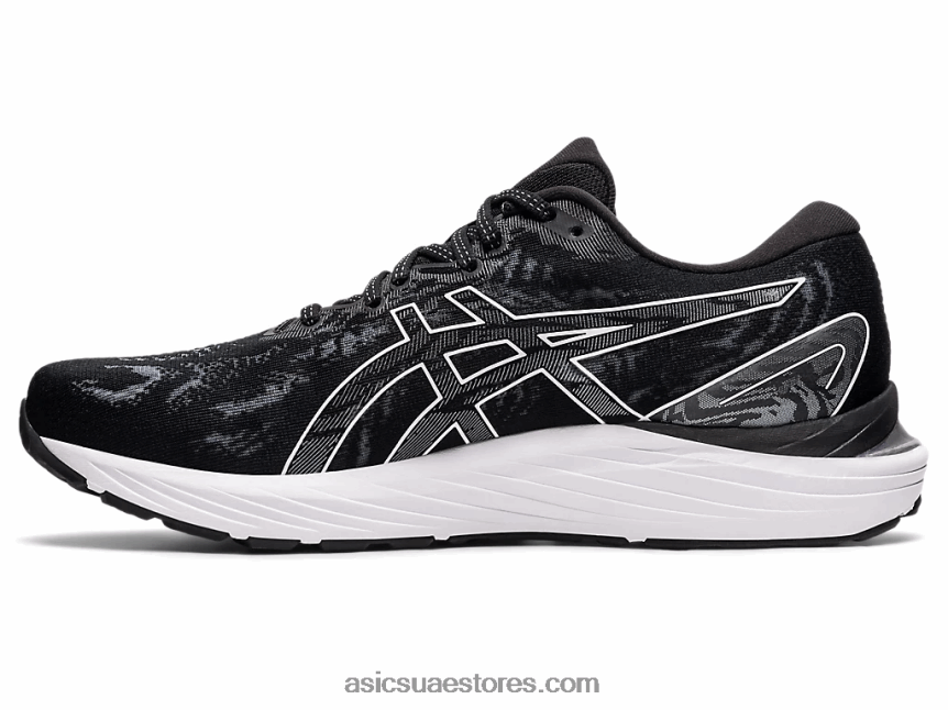 Asics أسود / أبيض جل الركام 23 عريض 2N24DJ3930