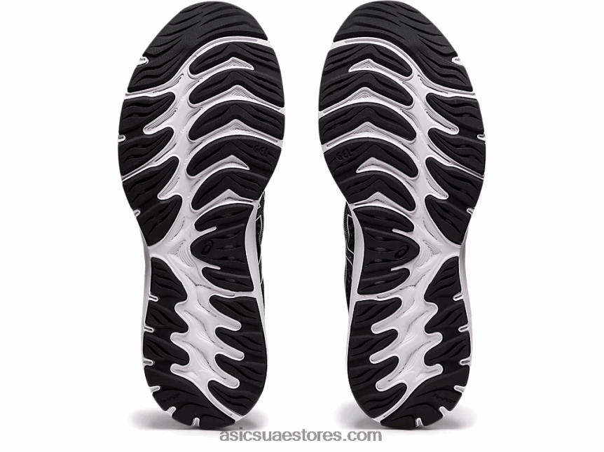 Asics أسود / أبيض جل الركام 23 عريض 2N24DJ3930