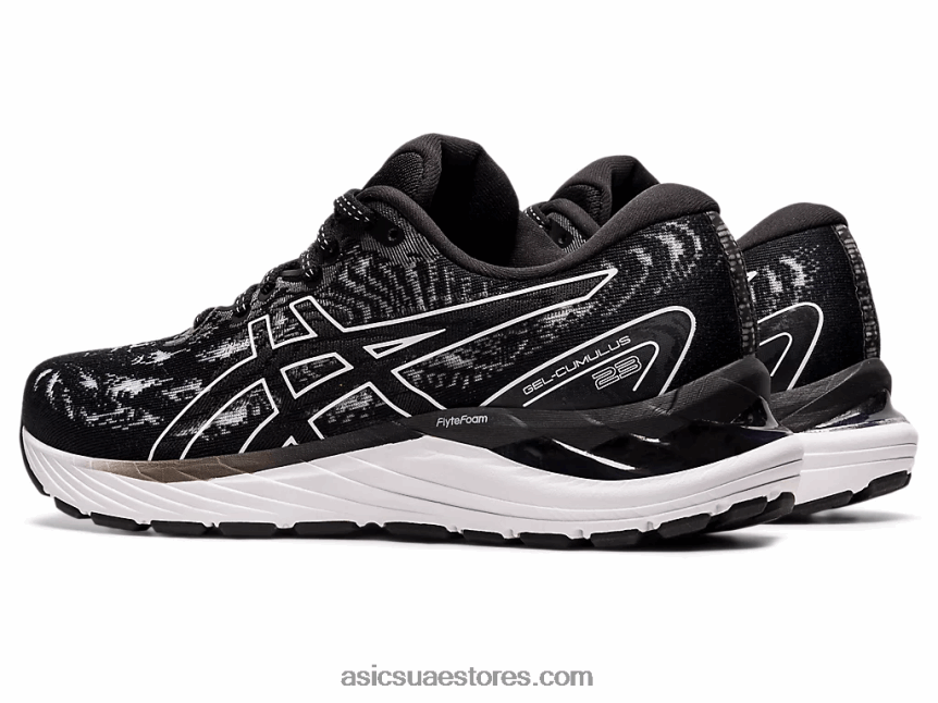 Asics أسود / أبيض جل الركام 23 2N24DJ3934