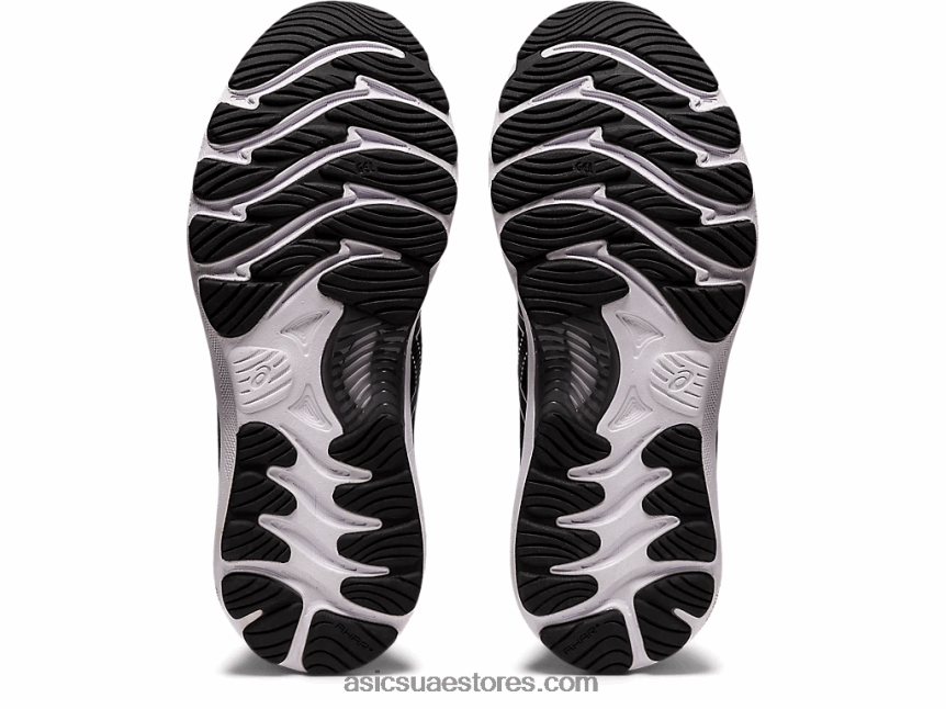 Asics أسود / أبيض هلام نيمبوس 23 عريض 2N24DJ4011